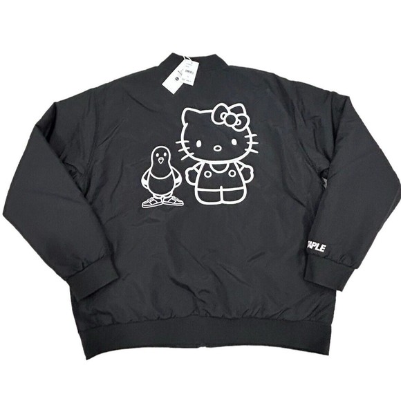 Staple Other - Staple Pigeon X Hello Kitty Embroidered Baseball Black Bomber Jacket Mens 2XL